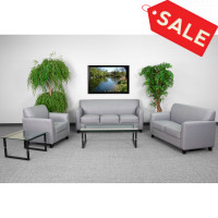 Flash Furniture BT-827-SET-GY-GG reception group in Gray